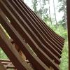 Oak framed bellcast common rafters