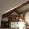 lime plastered bedroom and interesting use of recycled glass bottles