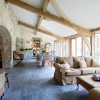 Oak framed kitchen and dining space.