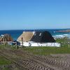 The curved roofs of the old and the new