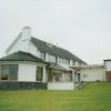 The south side of the house has ample glazing